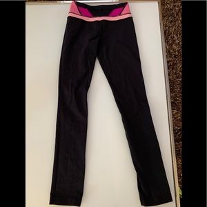 Lululemon Long Leggings with Colorful Band